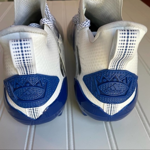 Adidas Adizero Reign Young King Football Cleat Blue Floral size 9.5 #FU6707 - Picture 10 of 13